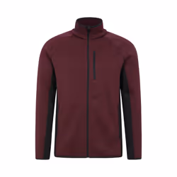 Mountain Warehouse Mens Treston Full Zip Fleece Jacket - 4XL, Burgundy