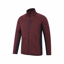 Mountain Warehouse Mens Treston Full Zip Fleece Jacket - 4XL, Burgundy