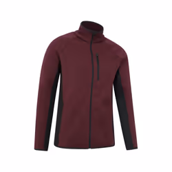 Mountain Warehouse Mens Treston Full Zip Fleece Jacket - 4XL, Burgundy