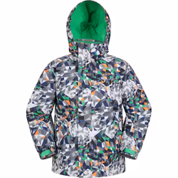 Mountain Warehouse Childrens/Kids Mogal Geometric Ski Jacket - 5-6 Years, Bright Blue