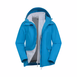 Mountain Warehouse Womens/Ladies Thunderstorm II 3 in 1 Waterproof Jacket - 12 UK, Bright Blue