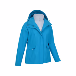 Mountain Warehouse Womens/Ladies Thunderstorm II 3 in 1 Waterproof Jacket - 12 UK, Bright Blue