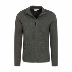 Mountain Warehouse Mens Idris III Full Zip Fleece Jacket - XXS, Green