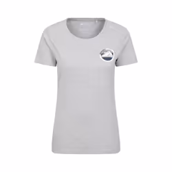 Mountain Warehouse Womens/Ladies Lake District Tree Ring Organic T-Shirt - 12 UK, Grey