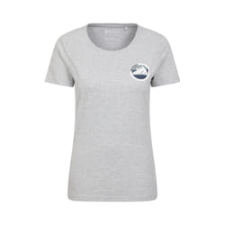 Mountain Warehouse Womens/Ladies Lake District Tree Ring Organic T-Shirt - 12 UK, Grey