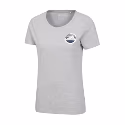 Mountain Warehouse Womens/Ladies Lake District Tree Ring Organic T-Shirt - 12 UK, Grey