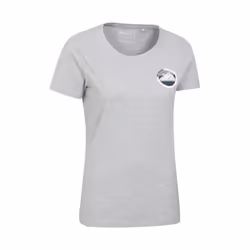 Mountain Warehouse Womens/Ladies Lake District Tree Ring Organic T-Shirt - 12 UK, Grey