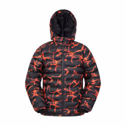 Mountain Warehouse Childrens/Kids Seasons Watercolour Padded Jacket - 7-8 Years, Burnt Orange