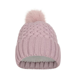 Mountain Warehouse Womens/Ladies Lisbon Pom Pom Borg Lined Beanie - One Size, Lilac