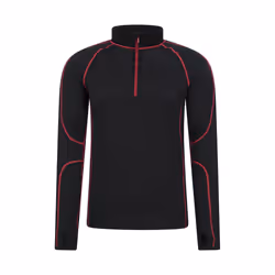 Mountain Warehouse Mens Asgard III Merino Wool Thermal Top - XS, Red