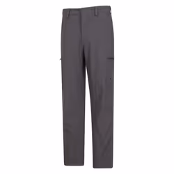 Mountain Warehouse Mens Trek Stretch Long Winter Hiking Trousers - 40R, Dark Grey