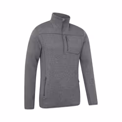 Mountain Warehouse Mens Helford Half Zip Fleece Top - XXS, Grey