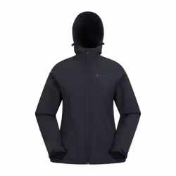 Mountain Warehouse Womens/Ladies Arctic Faux Fur Lined Water Resistant Soft Shell Jacket - 14 UK, Jet Black