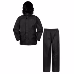 Mountain Warehouse Childrens/Kids Pakka Waterproof Jacket And Trousers Set - 3-4 Years, Black