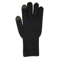 Mountain Warehouse Mens Gripped Waterproof Knitted Winter Gloves - S, Black