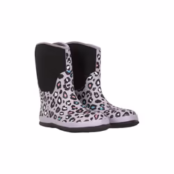 Mountain Warehouse Childrens/Kids Puddle Leopard Print Muck Boots - 5 UK Child, Lilac