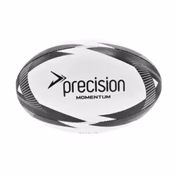 Precision Momentum Rugby Training Ball - 5, White/Black/Grey