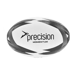 Precision Momentum Rugby Training Ball - 5, White/Black/Grey