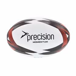 Precision Momentum Rugby Training Ball - 5, White/Black/Red
