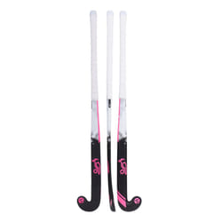 Kookaburra Wooden Swift Hockey Stick - 32in, Black/Pink/White