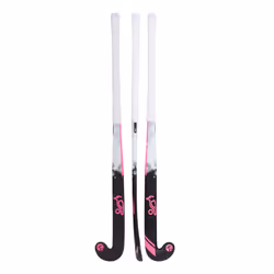 Kookaburra Wooden Swift Hockey Stick - 35in, Black/Pink/White