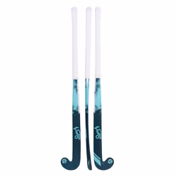Kookaburra Wooden Nocturne Hockey Stick - 30in, Navy/Light Blue