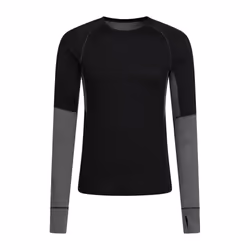 Mountain Warehouse Mens Ultra Merino Wool Round Neck Base Layer Top - S, Black
