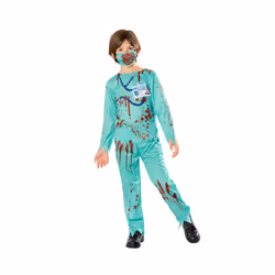 Rubies Childrens/Kids Zombie Doctor Halloween Costume - 5-6 Years, Red/Blue