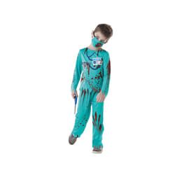 Rubies Childrens/Kids Zombie Doctor Halloween Costume - 7-8 Years, Red/Blue
