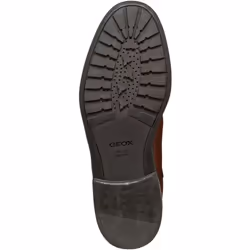 Geox Mens Tiberio Patent Leather Ankle Boots - 8 UK, Cognac