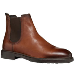 Geox Mens Tiberio Patent Leather Ankle Boots - 11 UK, Cognac