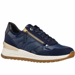 Geox Womens/Ladies Desya Patent Leather Trainers - 7.5 UK, Navy