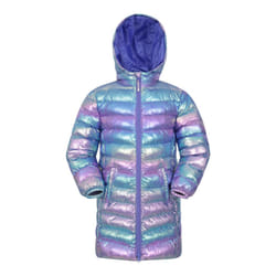 Mountain Warehouse Childrens/Kids Florence Longline Padded Jacket - 11-12 Years, Iridescent