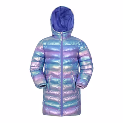 Mountain Warehouse Childrens/Kids Florence Longline Padded Jacket - 13 Years, Iridescent
