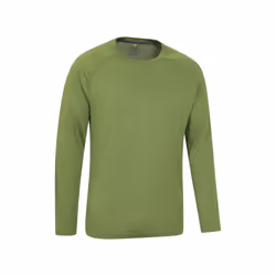 Mountain Warehouse Mens Plain Quick Dry Active Top - XXS, Green
