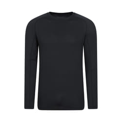 Mountain Warehouse Mens Vermont Base Layer Top - 4XL, Black