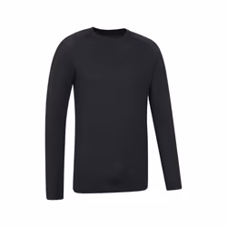Mountain Warehouse Mens Vermont Base Layer Top - 4XL, Black