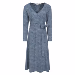 Mountain Warehouse Womens/Ladies Santorini Dotted Long-Sleeved Midi Dress - 6 UK, Dark Blue