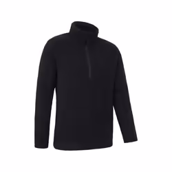 Mountain Warehouse Mens Ted Borg Half Zip Fleece Top - XS, Black