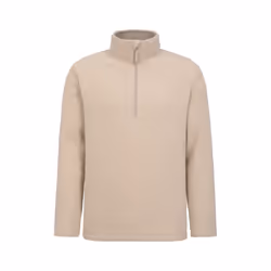 Mountain Warehouse Mens Ted Borg Half Zip Fleece Top - S, Beige