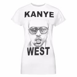 Amplified Womens/Ladies Mercy Kanye West T-Shirt - One Size, White