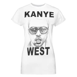 Amplified Womens/Ladies Mercy Kanye West T-Shirt - One Size, White