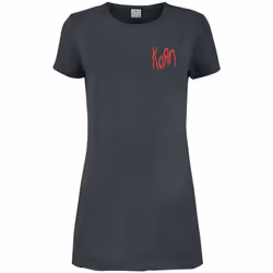 Amplified Womens/Ladies Lineart Issues Korn T-Shirt - M, Charcoal