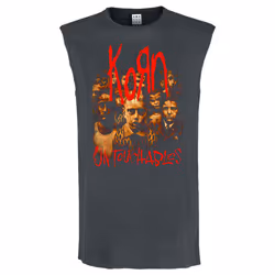 Amplified Unisex Adult Untouchables Korn Tank Top - L, Charcoal