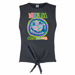 Amplified Womens/Ladies Scribble Nirvana Sleeveless Tank Top - XL, Charcoal