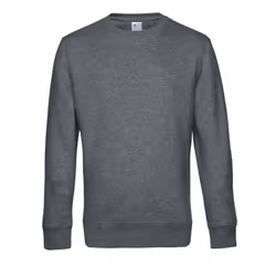 B&C Mens King Crew Neck Jumper - XS, Mid Grey Heather