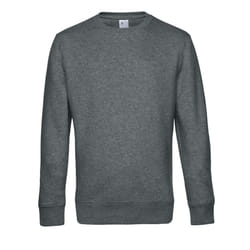 B&C Mens King Crew Neck Jumper - XS, Mid Grey Heather