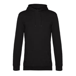 B&C Mens # Hoodie - XS, Black Pure
