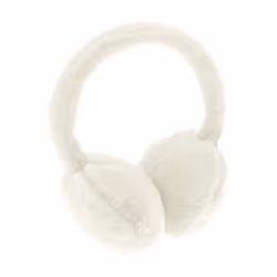Ribbon Faux Fur Earmuffs - One Size, Ecru