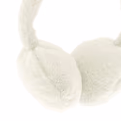 Ribbon Faux Fur Earmuffs - One Size, Ecru